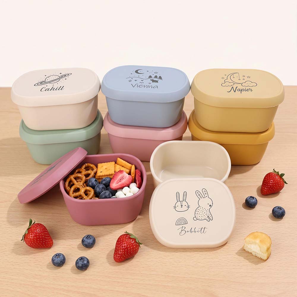 Personalised Cute Design Toddler Silicone Bento Box | CWBaby558