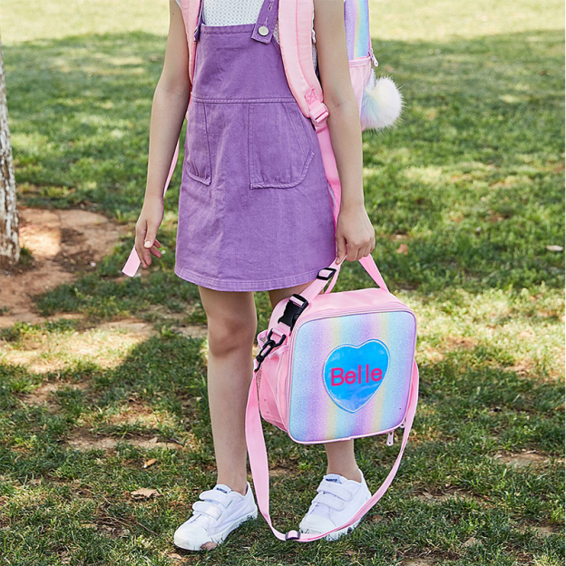 Personalized Name Color Kids Lunch Bag