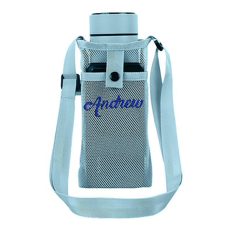 Personalized Embroidery Mesh Water Bottle Pouch Bag | CWBeach141