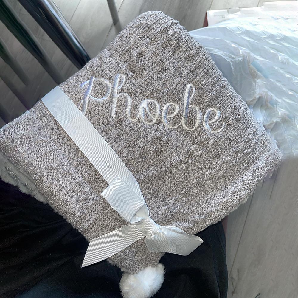 Personalized Embroidered Soft Fleece Baby Blanket | CWBaby80