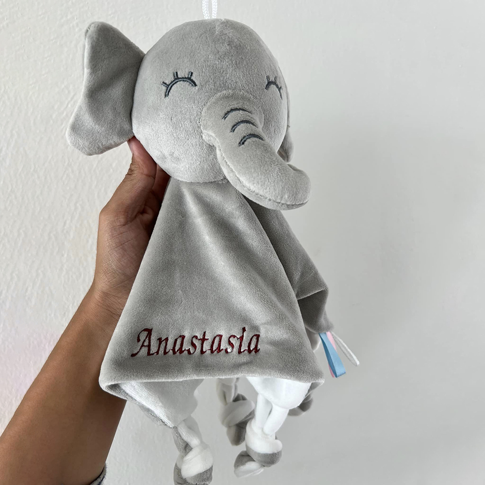 Personalized Baby Embroidery Comforter Sleep Toy | CWToy62