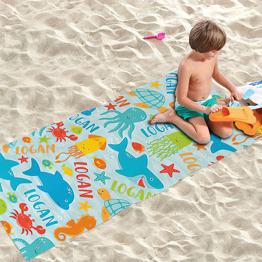 Personalized Lovely Kid Towel for Summer & Beach | CWTowel125