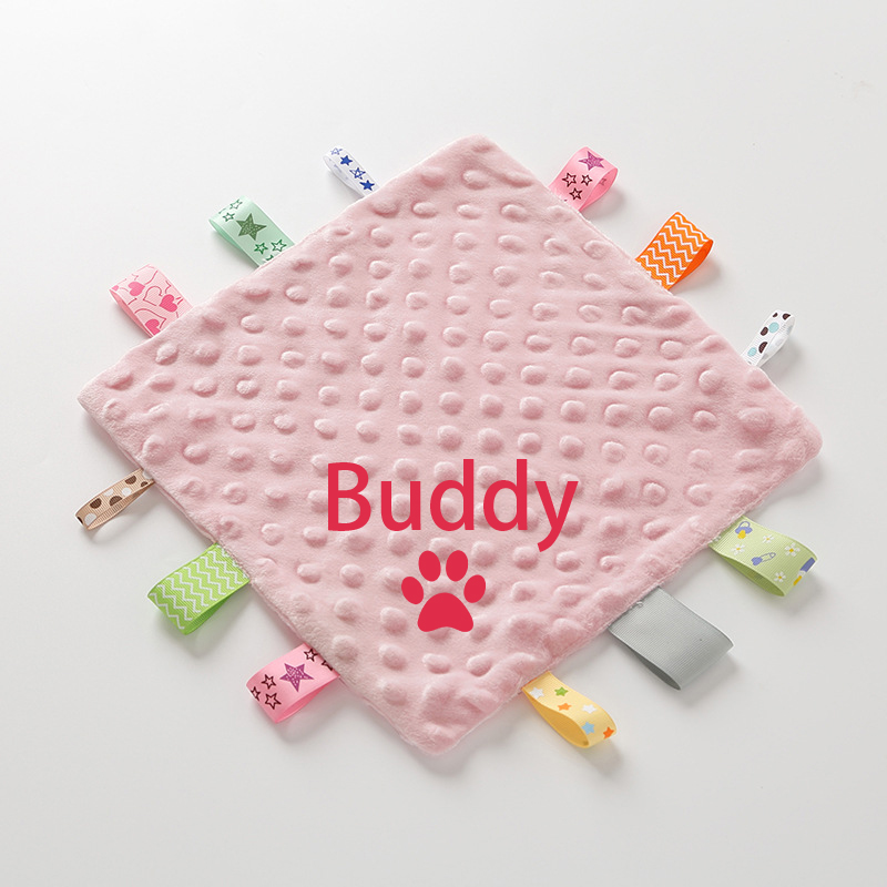 Personalized Pet Embroidery Comforter Ribbon Taggie | BKPet77