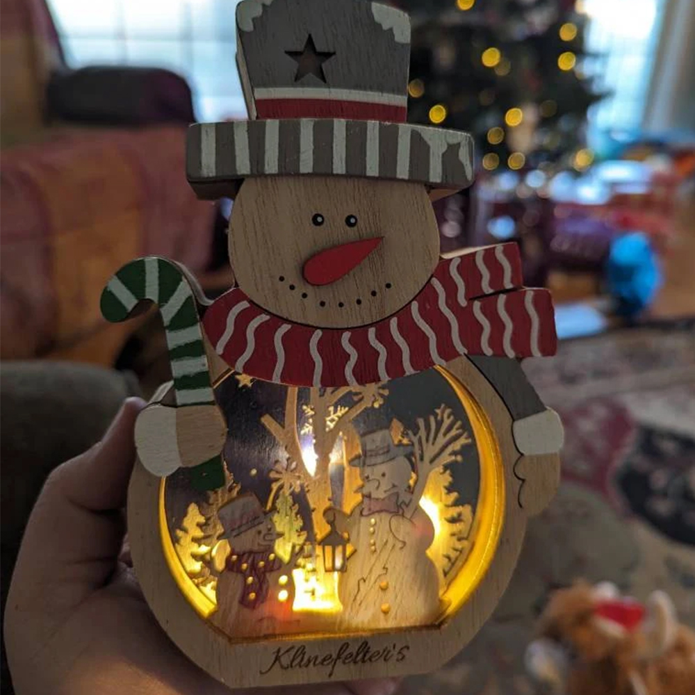 Personalized Christmas Ornaments Decoration with Light | MCGift30