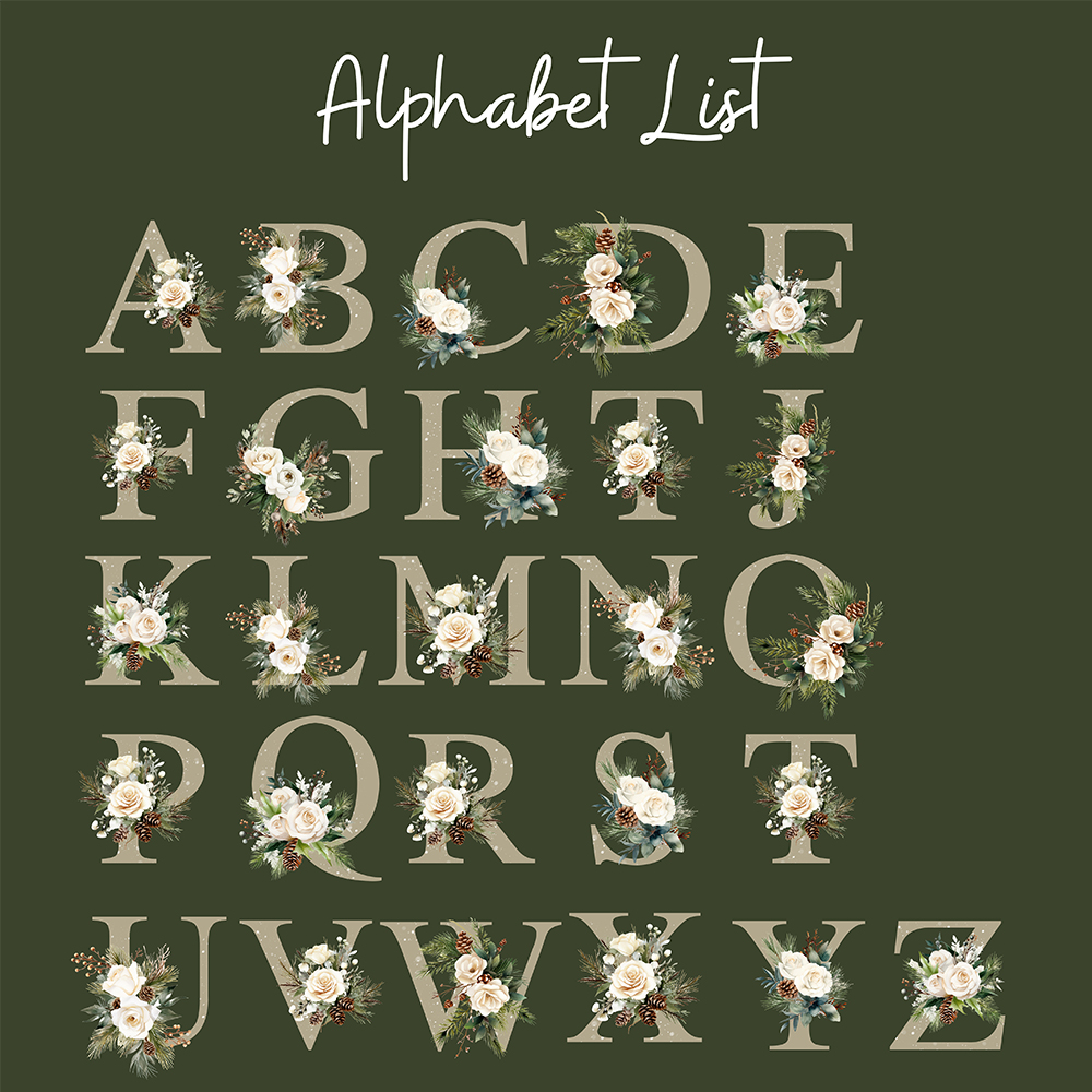 Personalized Family Monogram Christmas Ornament | MCGift36