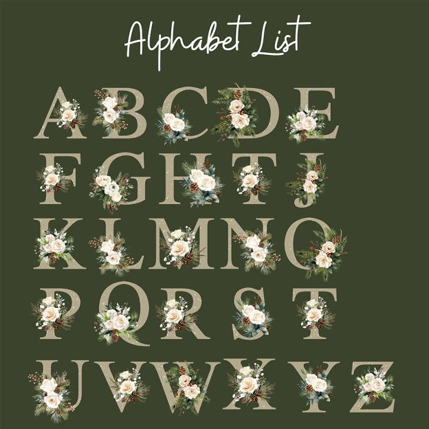 Personalized Family Monogram Christmas Ornament | MCGift36