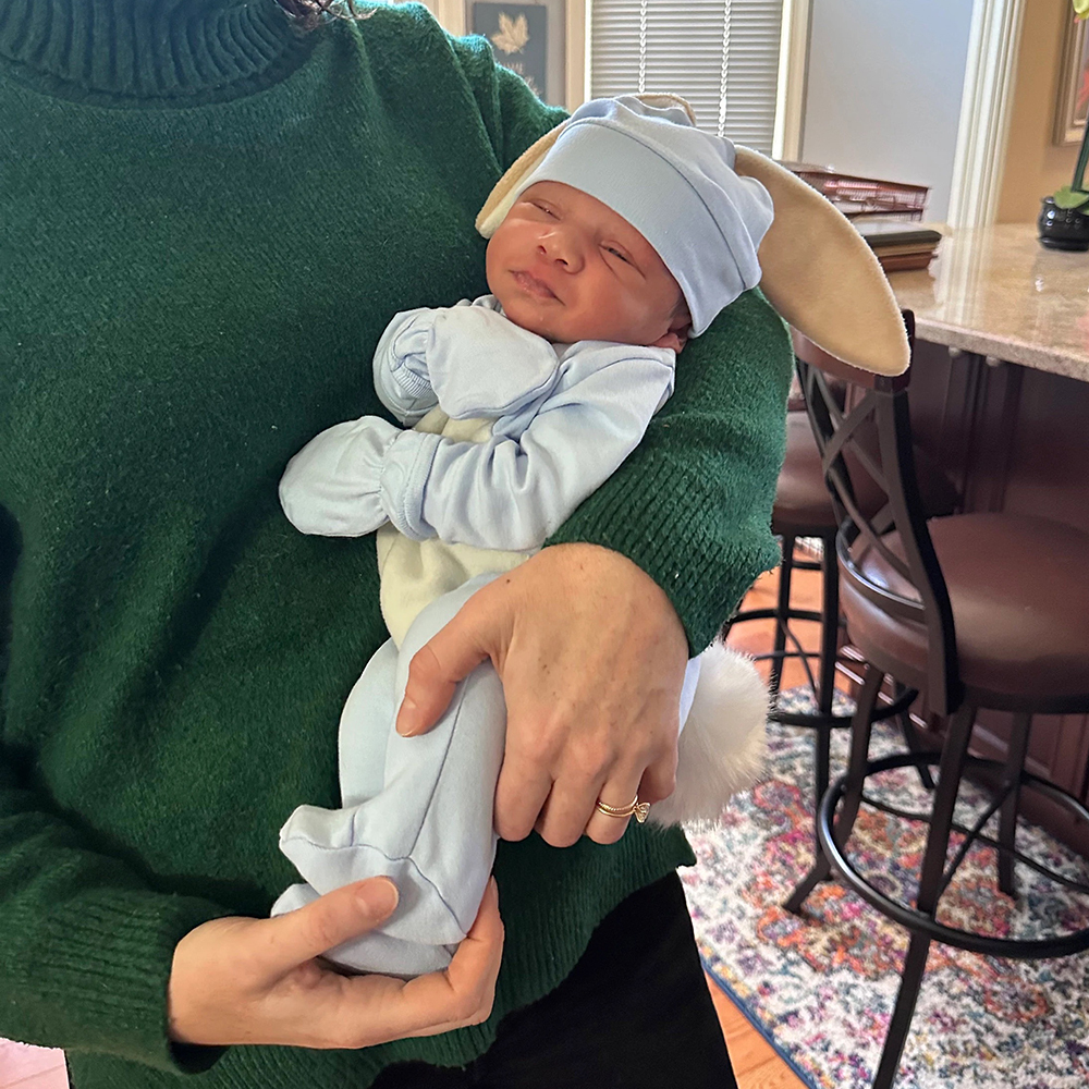 Personalized Embroidery Baby Rabbit Ears Romper | CWbaby85