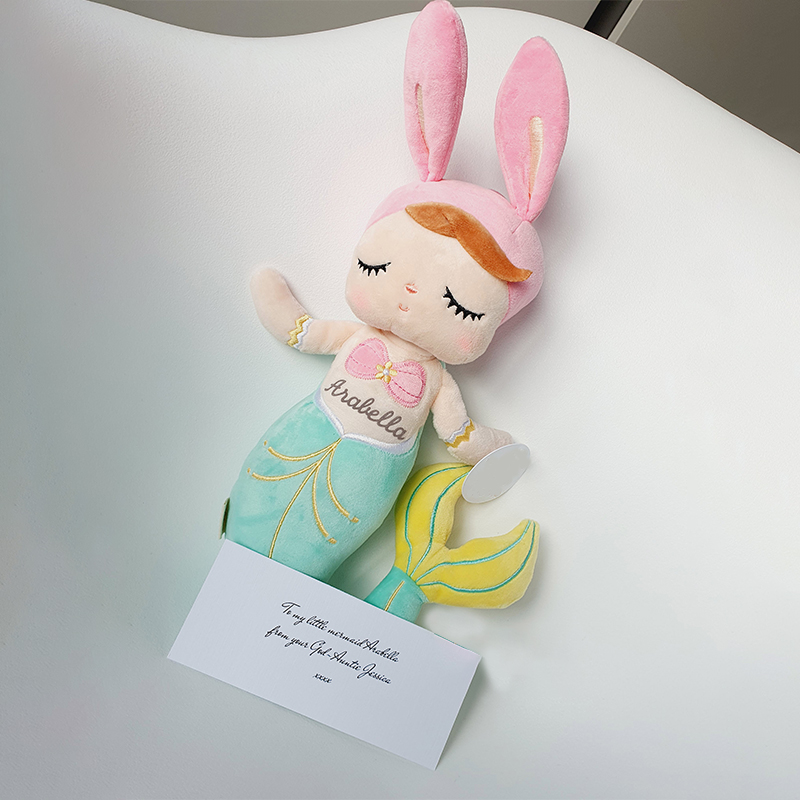 Personalized Kid's Embroidery Mermaid Dreammates Doll | DEGMine02