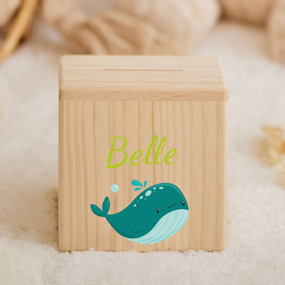 Personalized Kid Cute Animal Wooden Money Boxes