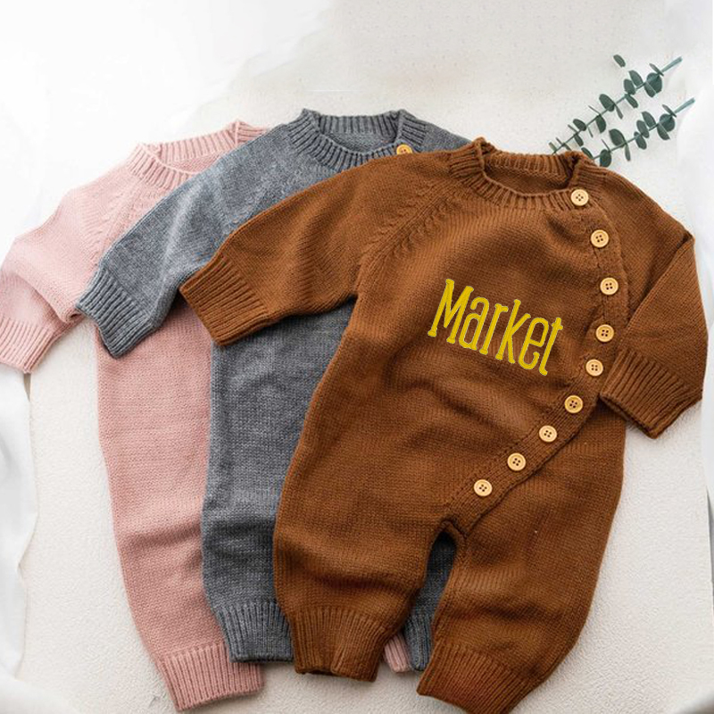 Personalized Embroidered Kids Color Romper Set | inSet13
