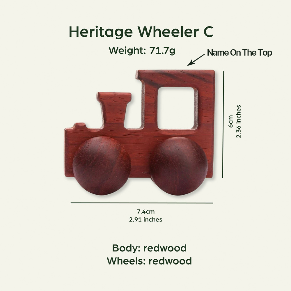 Personalized Baby Natural Wooden Cars Toy | CWToy101