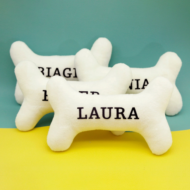 Personalized Puppy Gift Soft Bone Pillow Toy | BKPet129