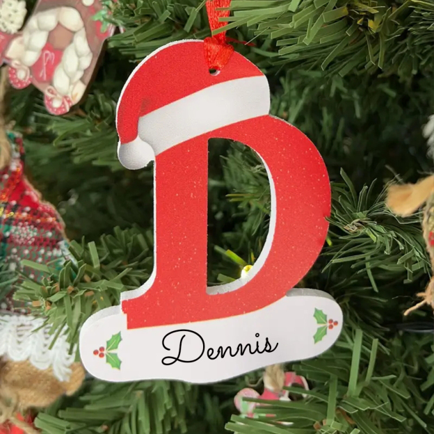 Personalized 26 Letters Christmas Tree Ornament | MCGift101