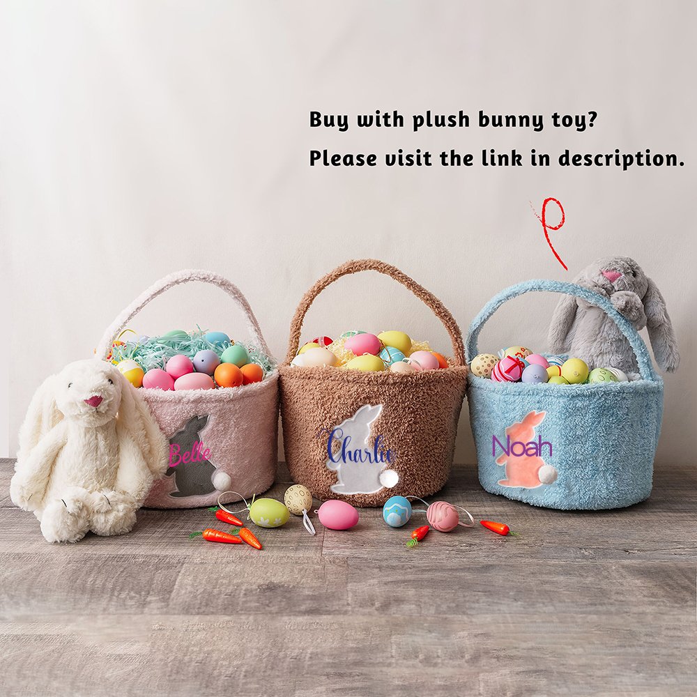 Personalized Name Easter Bunny Basket | CWEaster36