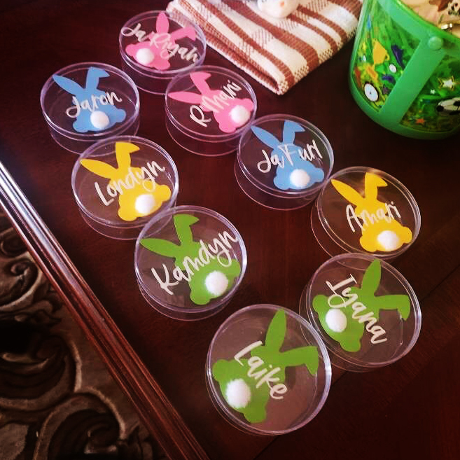 Personalised Lovely Easter Bunny Candy Containers | CWEaster40