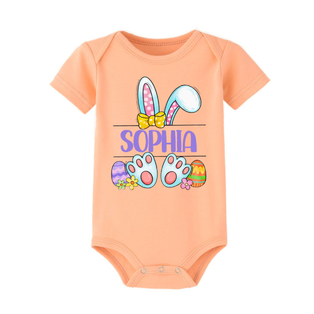 Personalized Baby Cute Easter Bunny Romper | CWEaster44