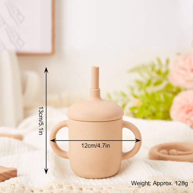 Personalised Baby Food Grade Sippy Silicone Cup | CWBaby5401