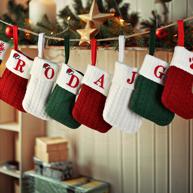 Personalized Christmas Stocking with Initial or Name | MCGift08