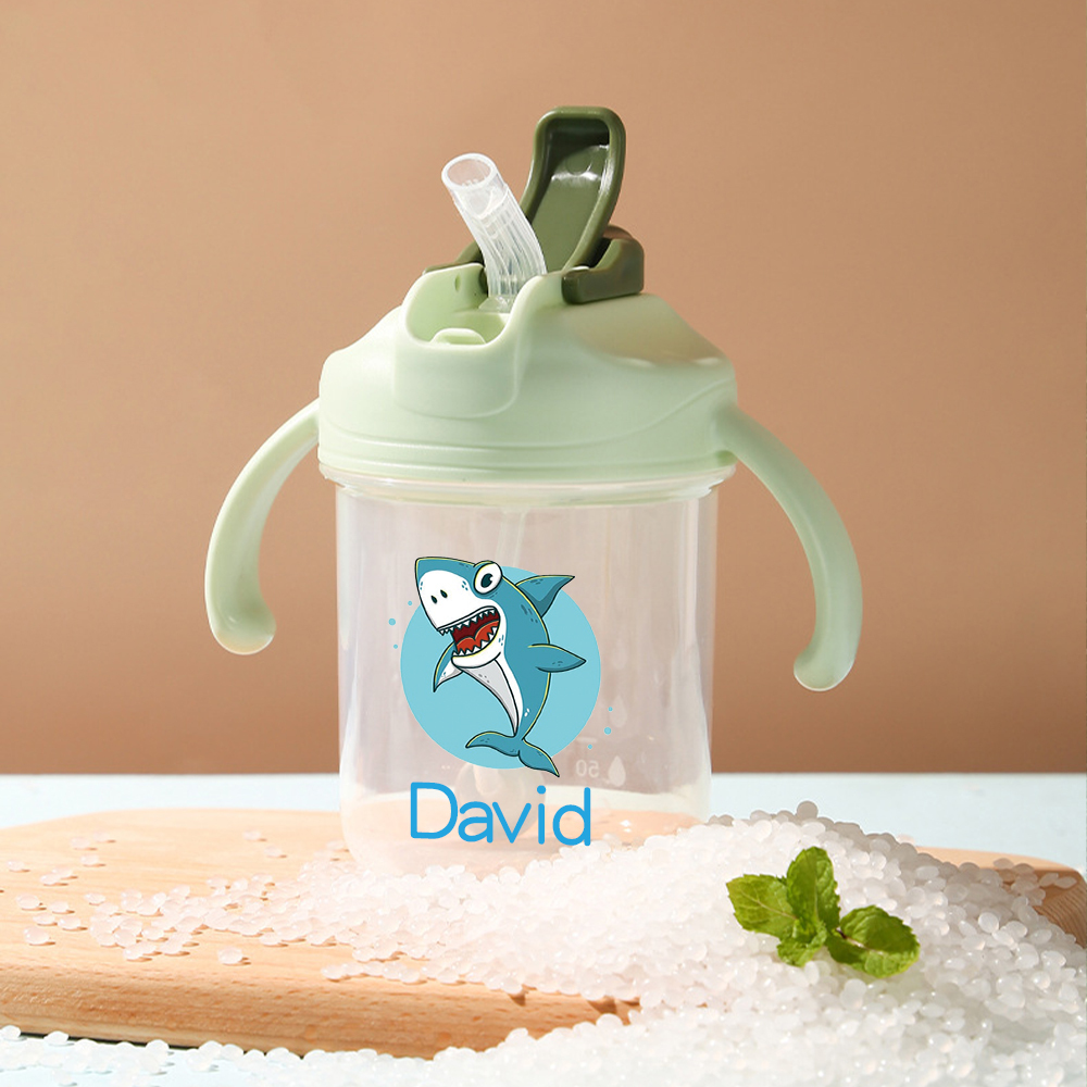 Personalized BPA Free 10oz Mini Portable Water Bottle With Straw | You