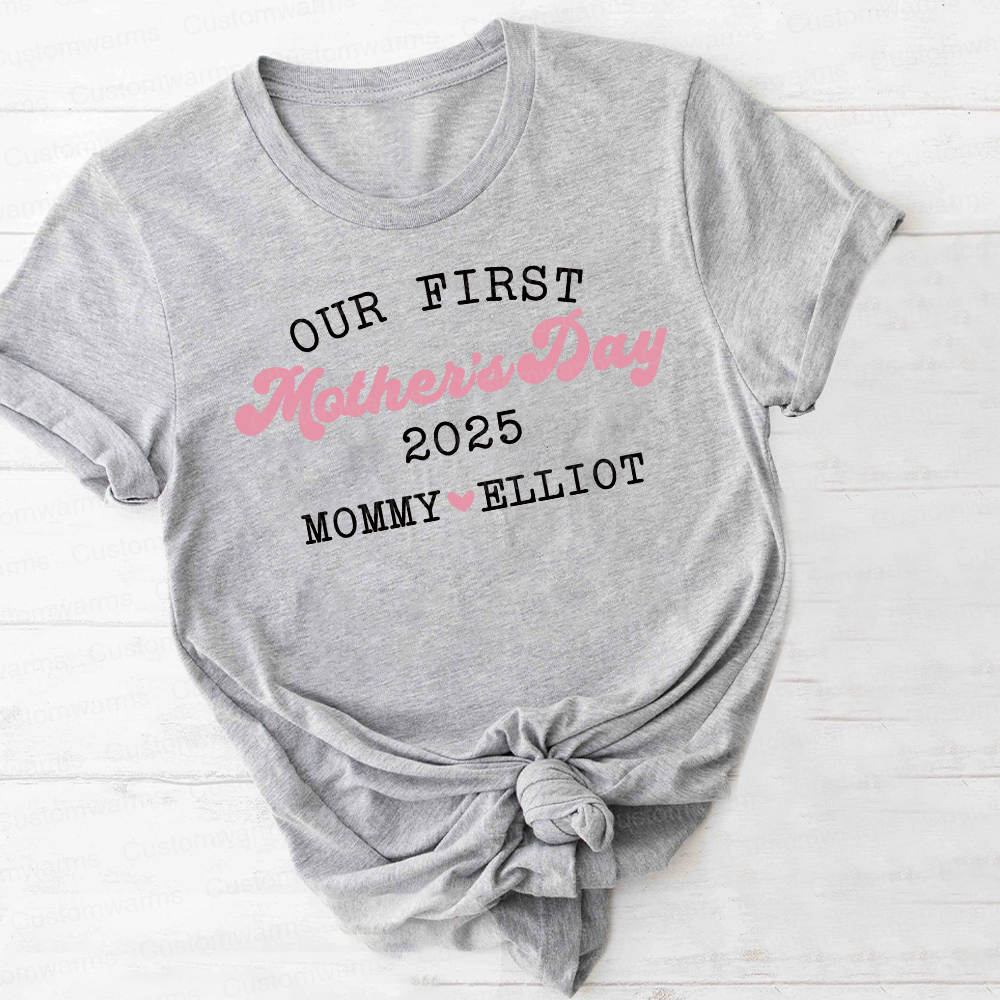 Personalized First Mother's Day Mommy and Baby Outfit | CWFamily30