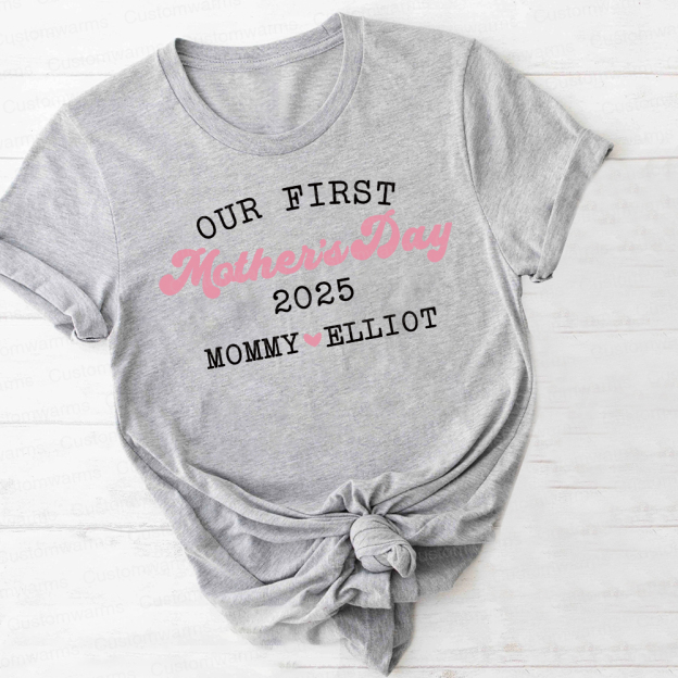 Personalized First Mother's Day Mommy and Baby Outfit | CWFamily30