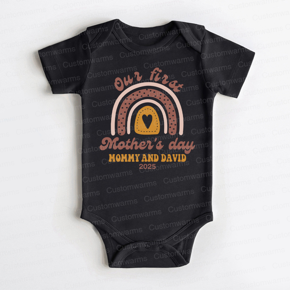 Personalized First Mother's Day Mommy and Baby Outfit | CWFamily31