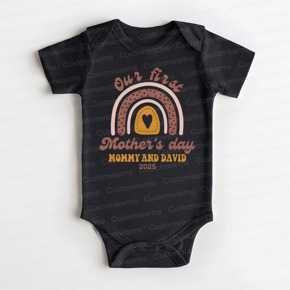 Personalized First Mother's Day Mommy and Baby Outfit | CWFamily31