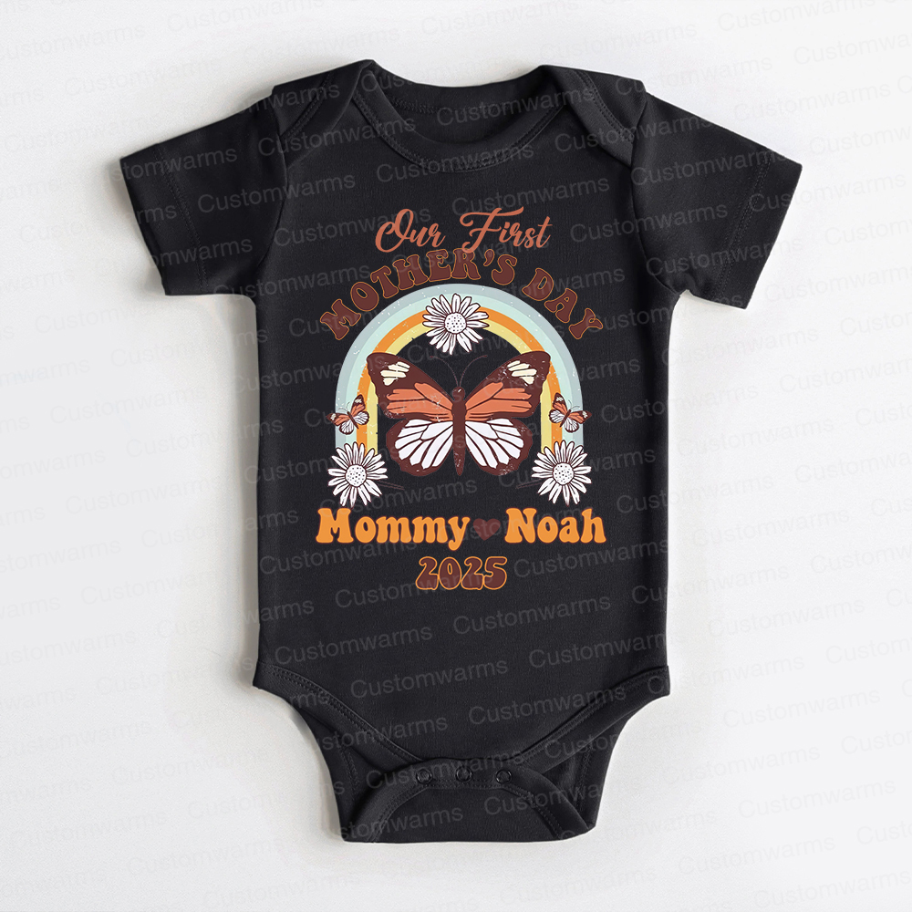 Personalized First Mother's Day Mommy and Baby Outfit | CWFamily34