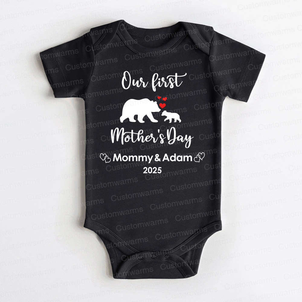 Personalized First Mother's Day Mommy and Baby Outfit | CWFamily19