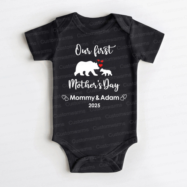 Personalized First Mother's Day Mommy and Baby Outfit | CWFamily19