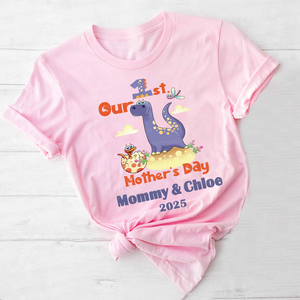 Personalized First Mother's Day Mommy and Baby Outfit | CWFamily36