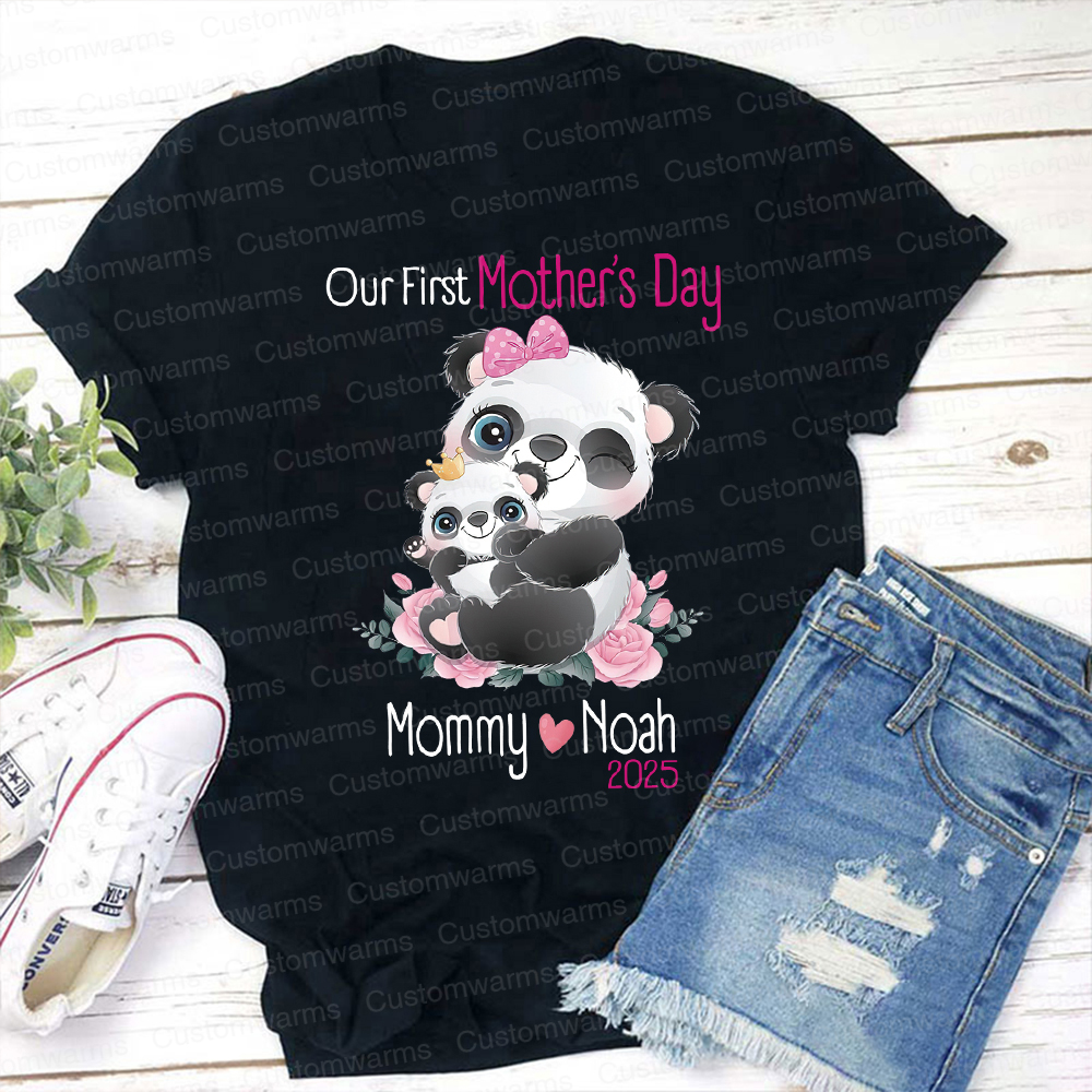 Personalized First Mother's Day Mommy and Baby Outfit | CWFamily37
