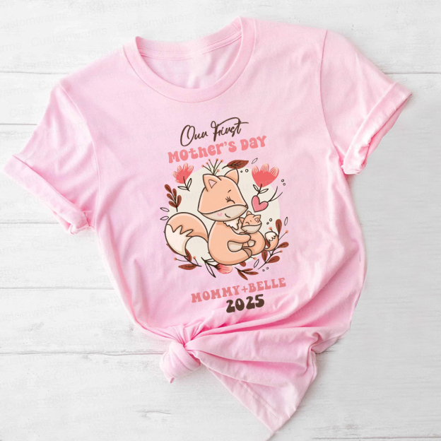 Personalized First Mother's Day Mommy and Baby Outfit | CWFamily40