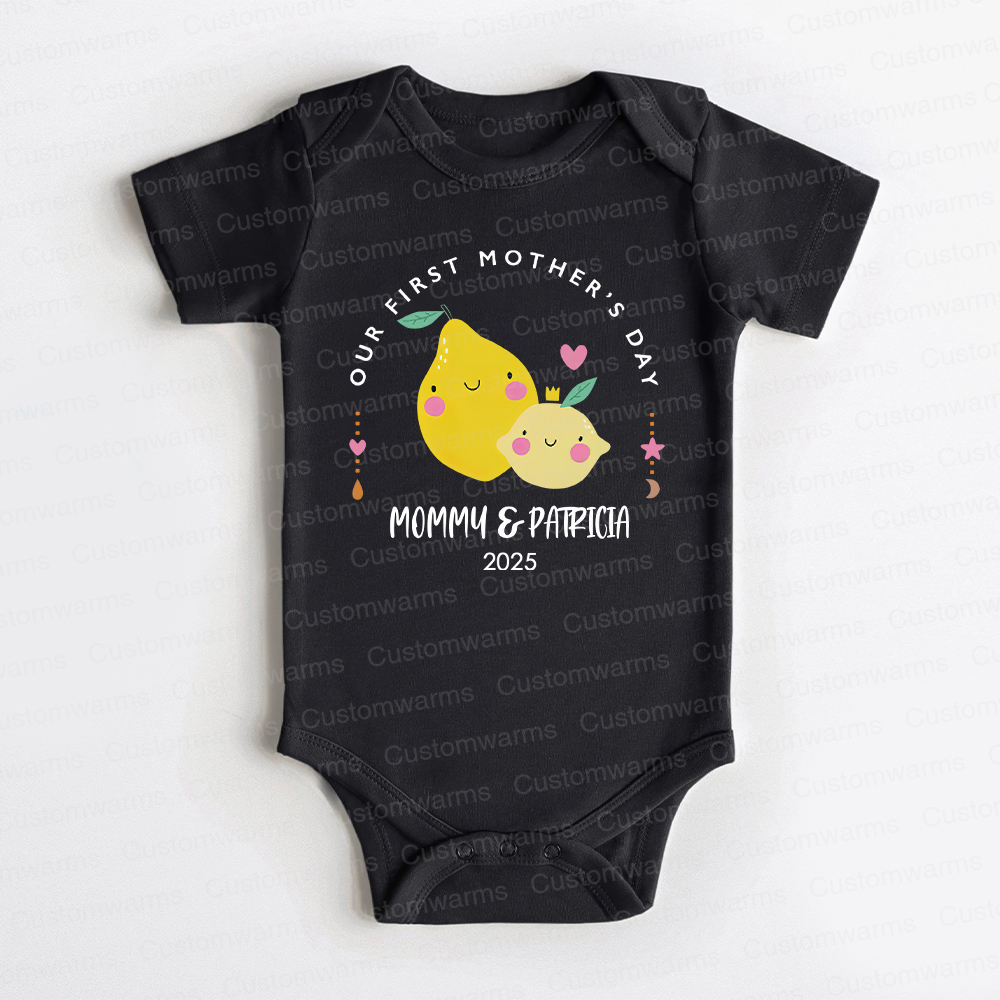 Personalized First Mother's Day Mommy and Baby Outfit | CWFamily22