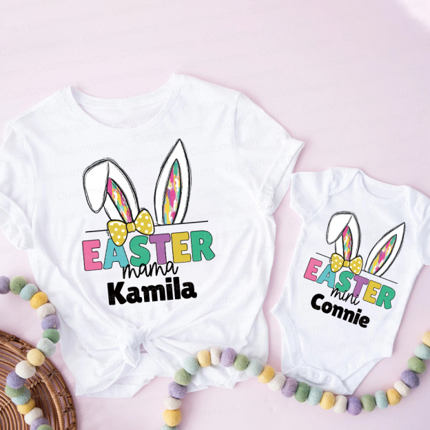 Personalized Family Happy Easter Matching Shirt | CWEaster67
