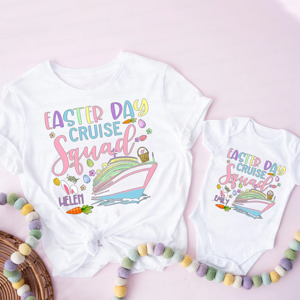Personalized Family Happy Easter Matching Shirt | CWEaster69