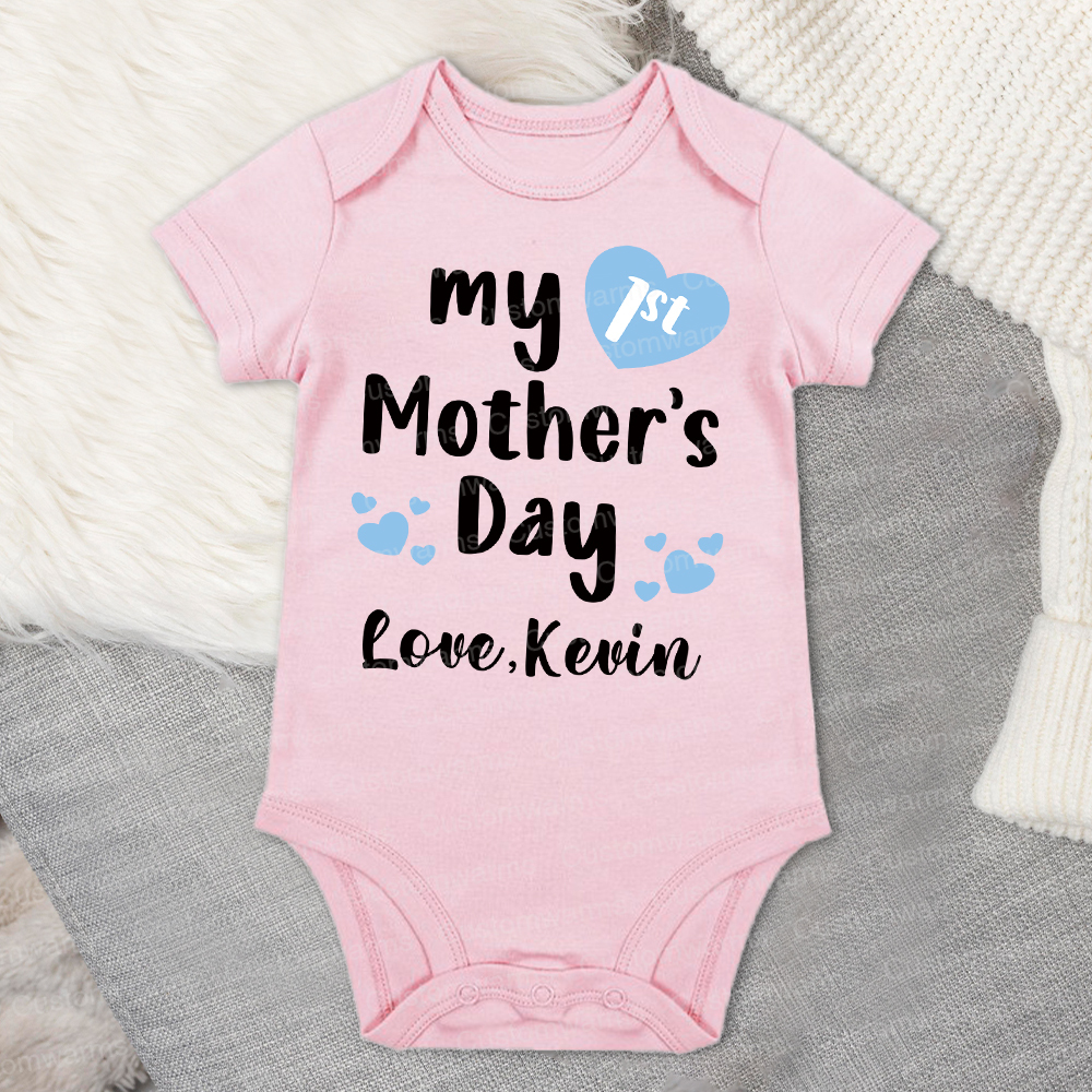 Personalized First Mother's Day Mommy and Baby Outfit | CWFamily49