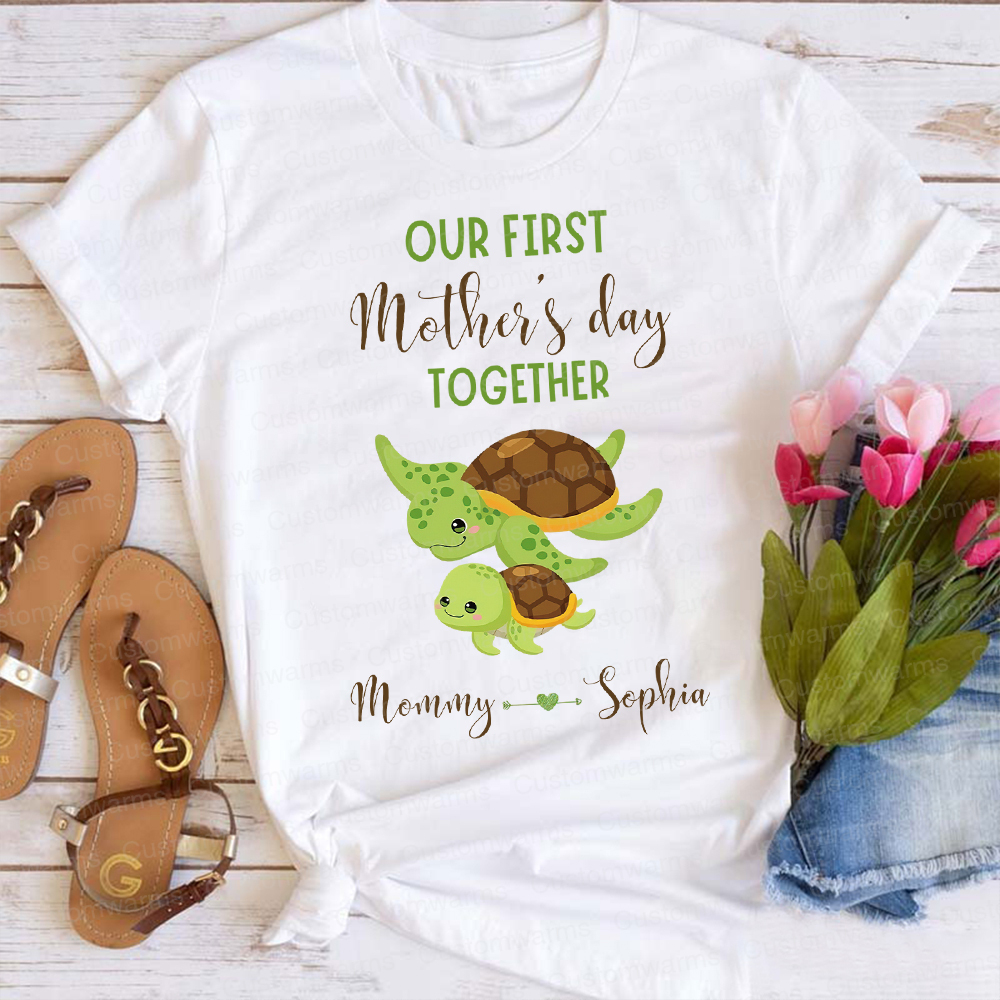 Personalized First Mother's Day Mommy and Baby Outfit | CWFamily46
