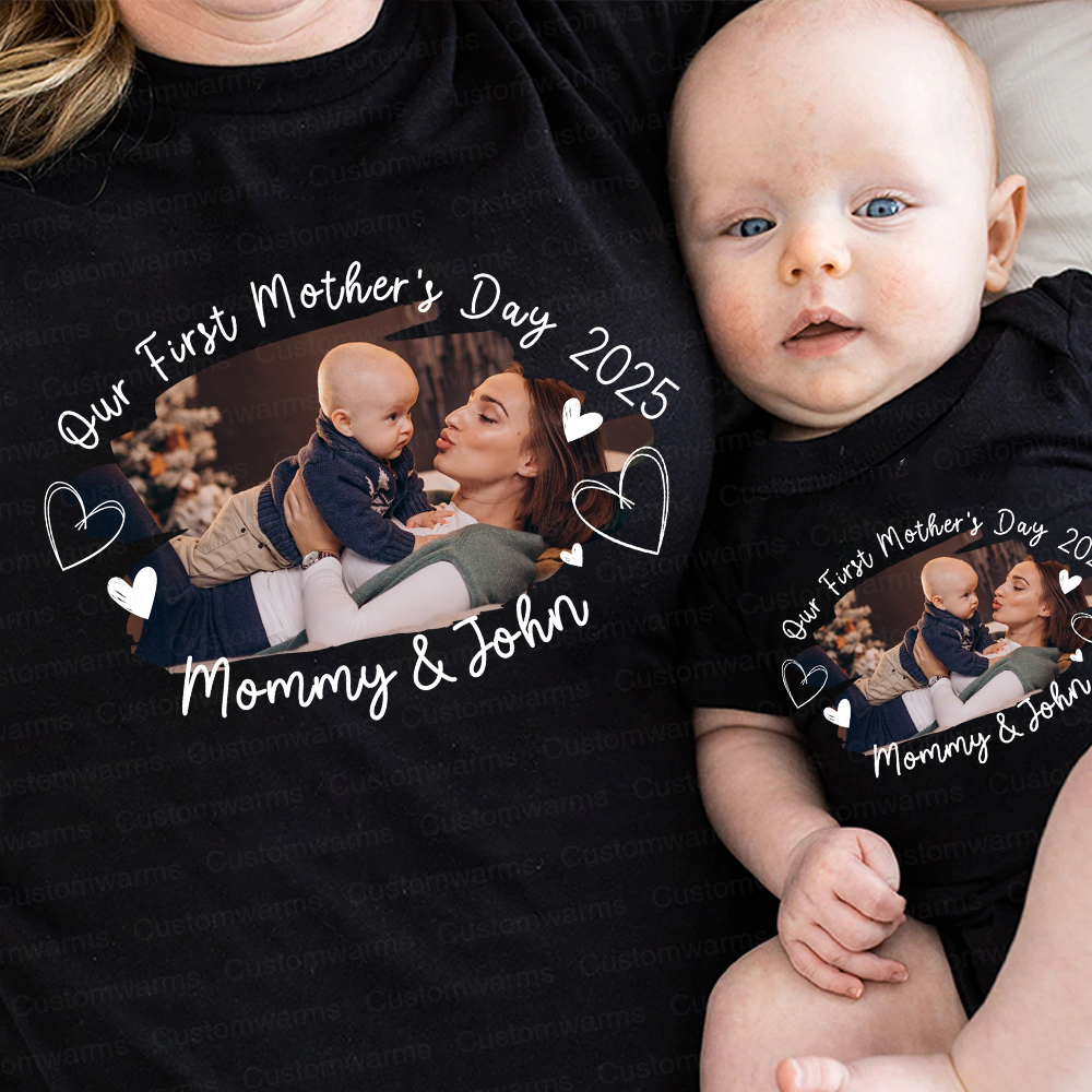 Personalized First Mother's Day Mommy and Baby Outfit | CWFamily60