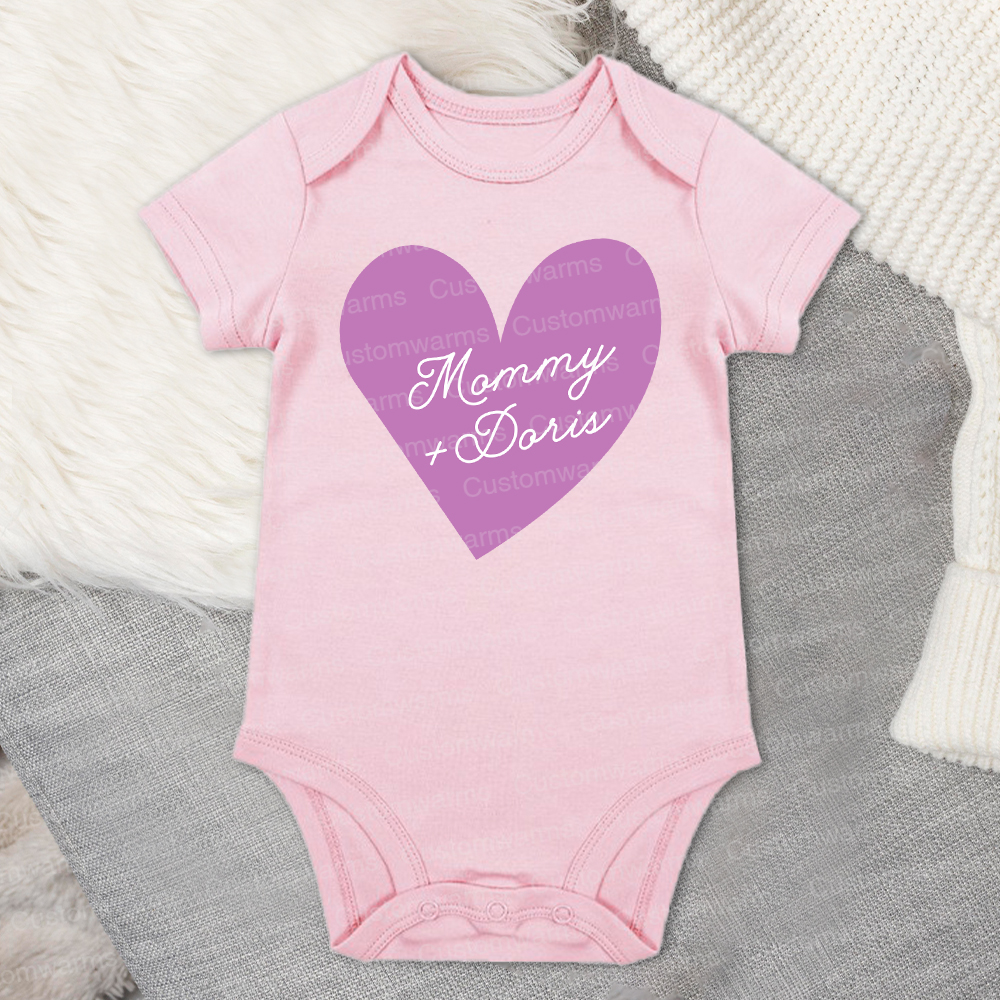 Personalized First Mother's Day Mommy and Baby Outfit | CWFamily62