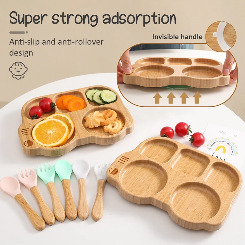 Personalised Baby Bamboo Plate Set | CWBaby19