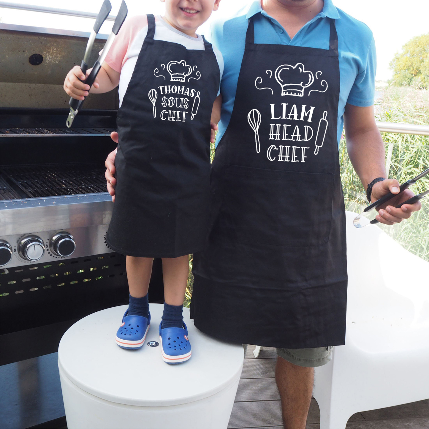 Personalised Multifunctional Waterproof Matching Family Apron | Apron29