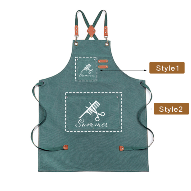 Personalized Name on Canvas Apron with Pockets for Unisex Adult | Apron22