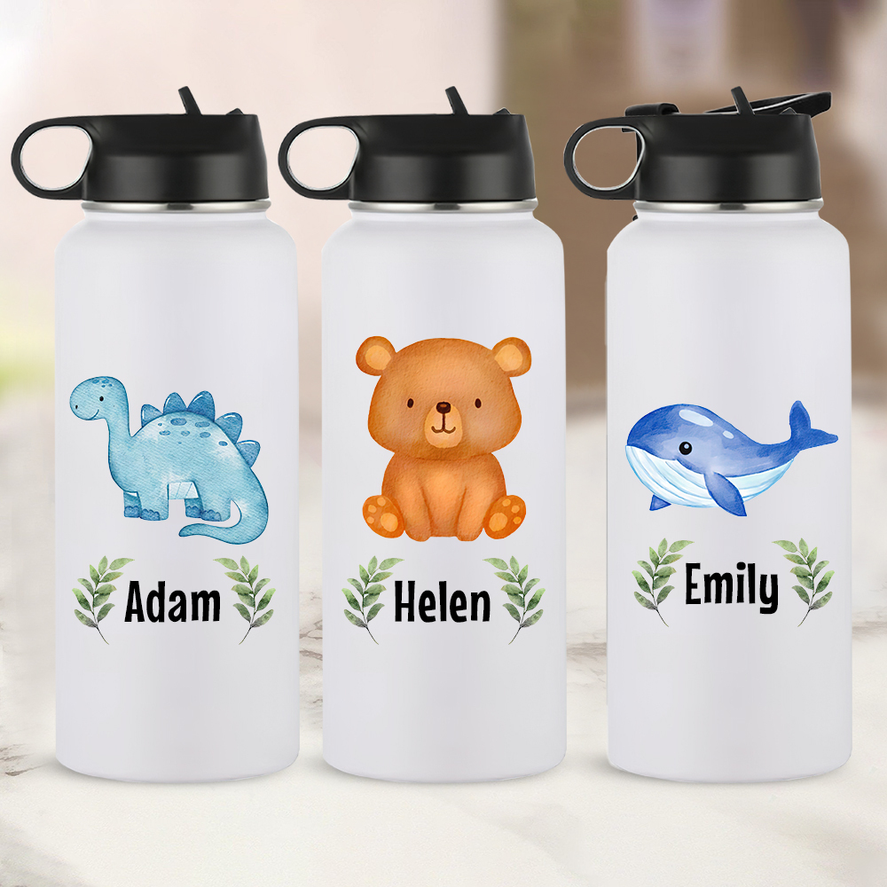 Personalized BPA Free 12oz/18oz Stainless Steel Water Bottle | YouBottle91