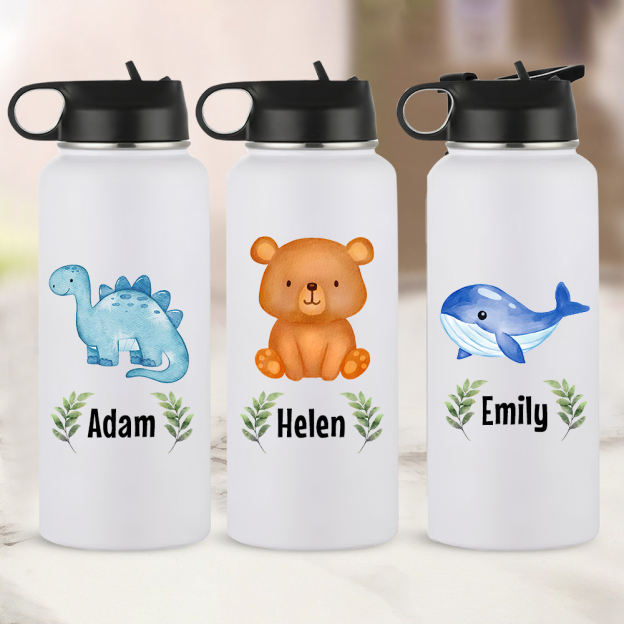 Personalized BPA Free 12oz/18oz Stainless Steel Water Bottle | YouBottle91