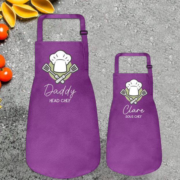 Personalised Multifunctional Waterproof Matching Family Apron | Apron45