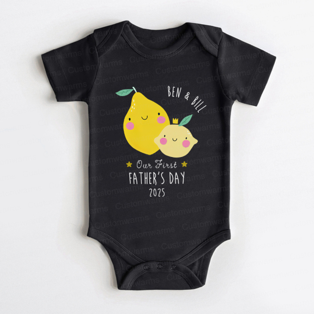 Personalized First Father's Day Daddy and Baby Outfit | CWFamily69
