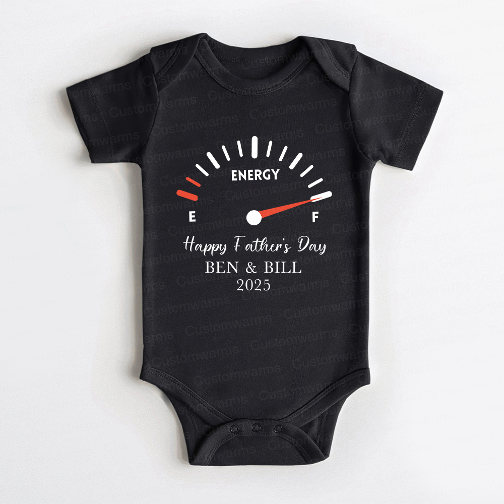 Personalized First Father's Day Daddy and Baby Outfit | CWFamily70