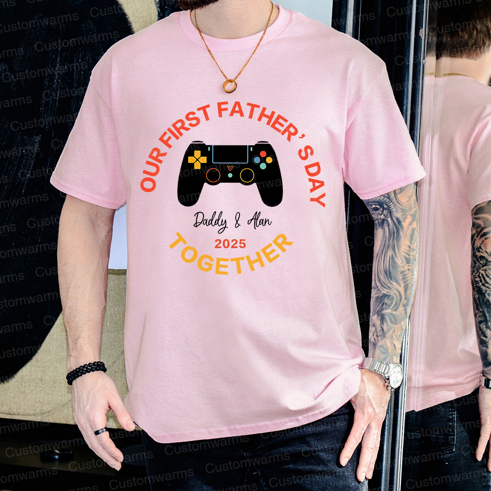 Personalized First Father's Day Daddy and Baby Outfit | CWFamily96