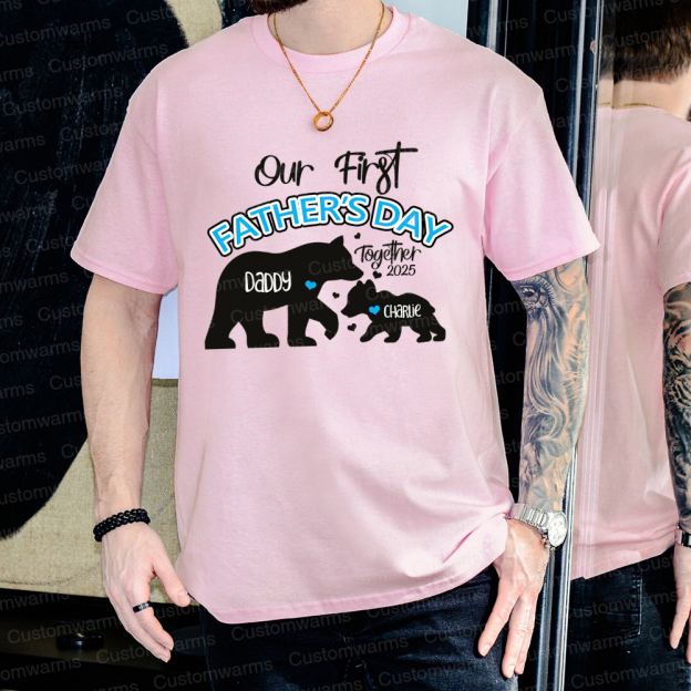 Personalized First Father's Day Daddy and Baby Outfit | CWFamily97